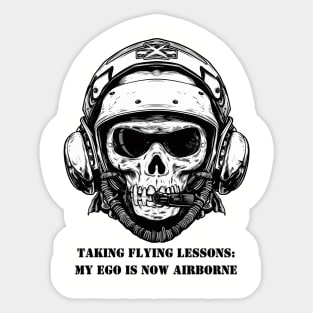 Taking Flying Lessons Sticker